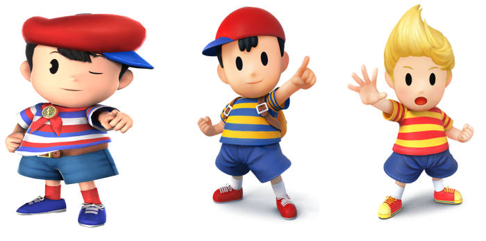 Ninten, Ness, and Lucas