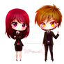 CM : chibi working pair.