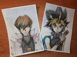 yu gi oh painted stickers 