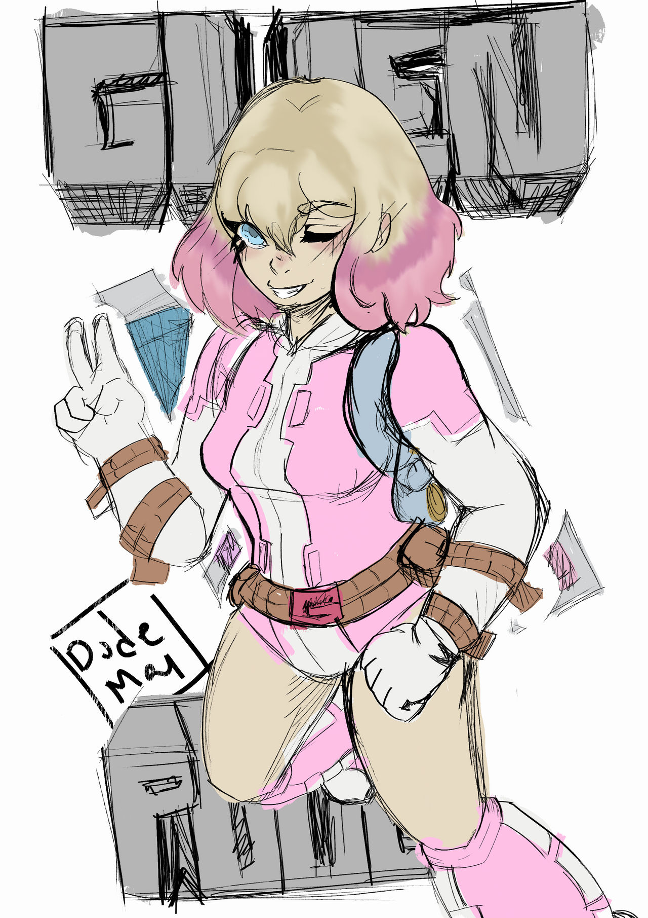 Gwenpool art by XxZ0M0YxGUTZzxX on DeviantArt