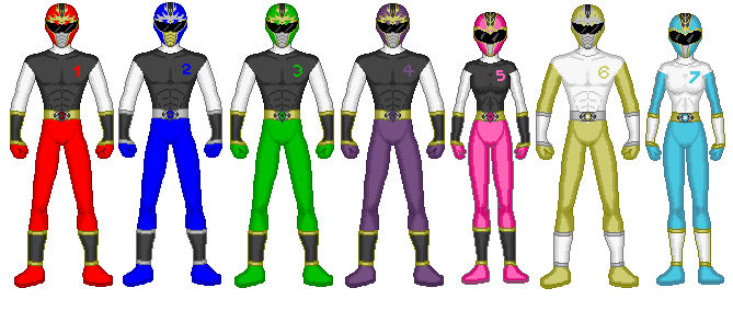 Combo Rangers Deviantart Ranger Team by GingerBill on DeviantArt