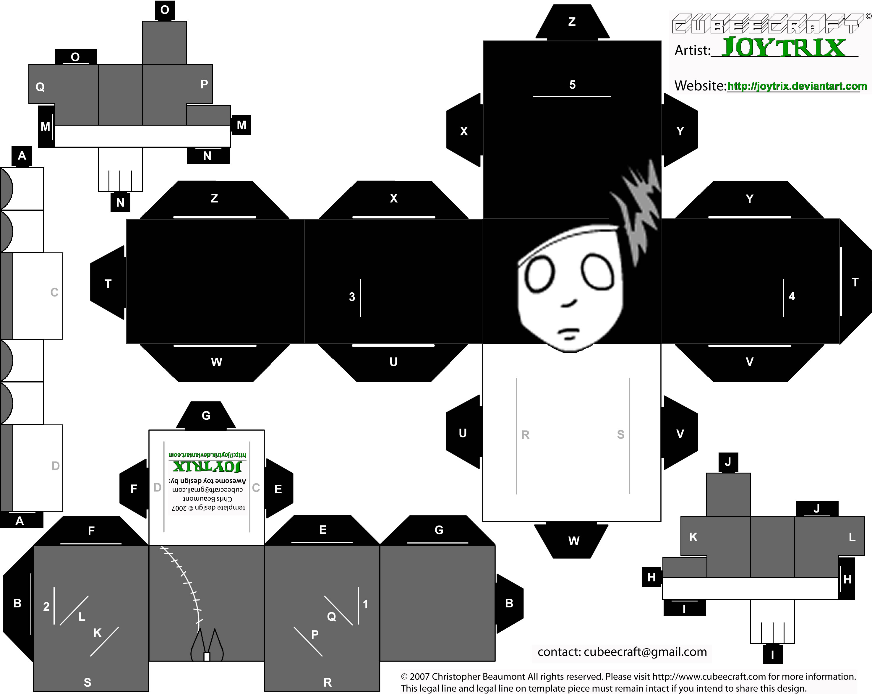 Ghostgirl Cubeecraft Template