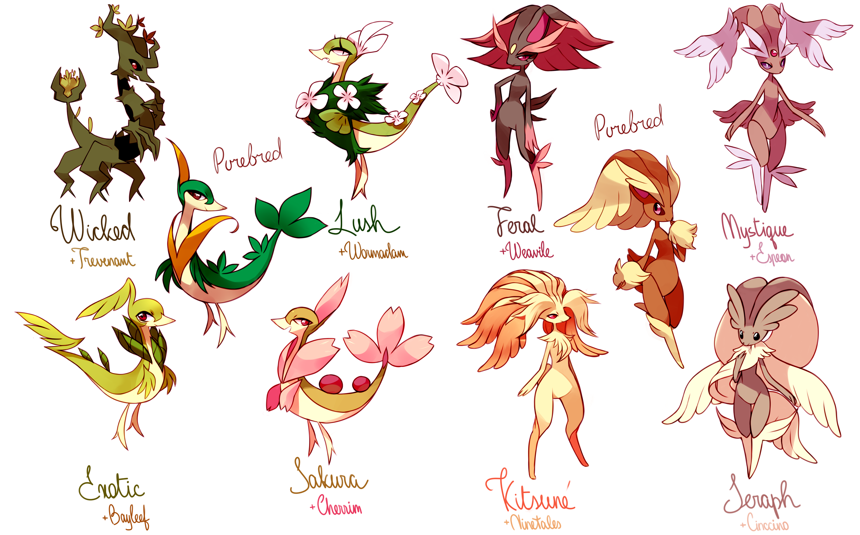 Pokemon Variations - Lopunny - Servine -