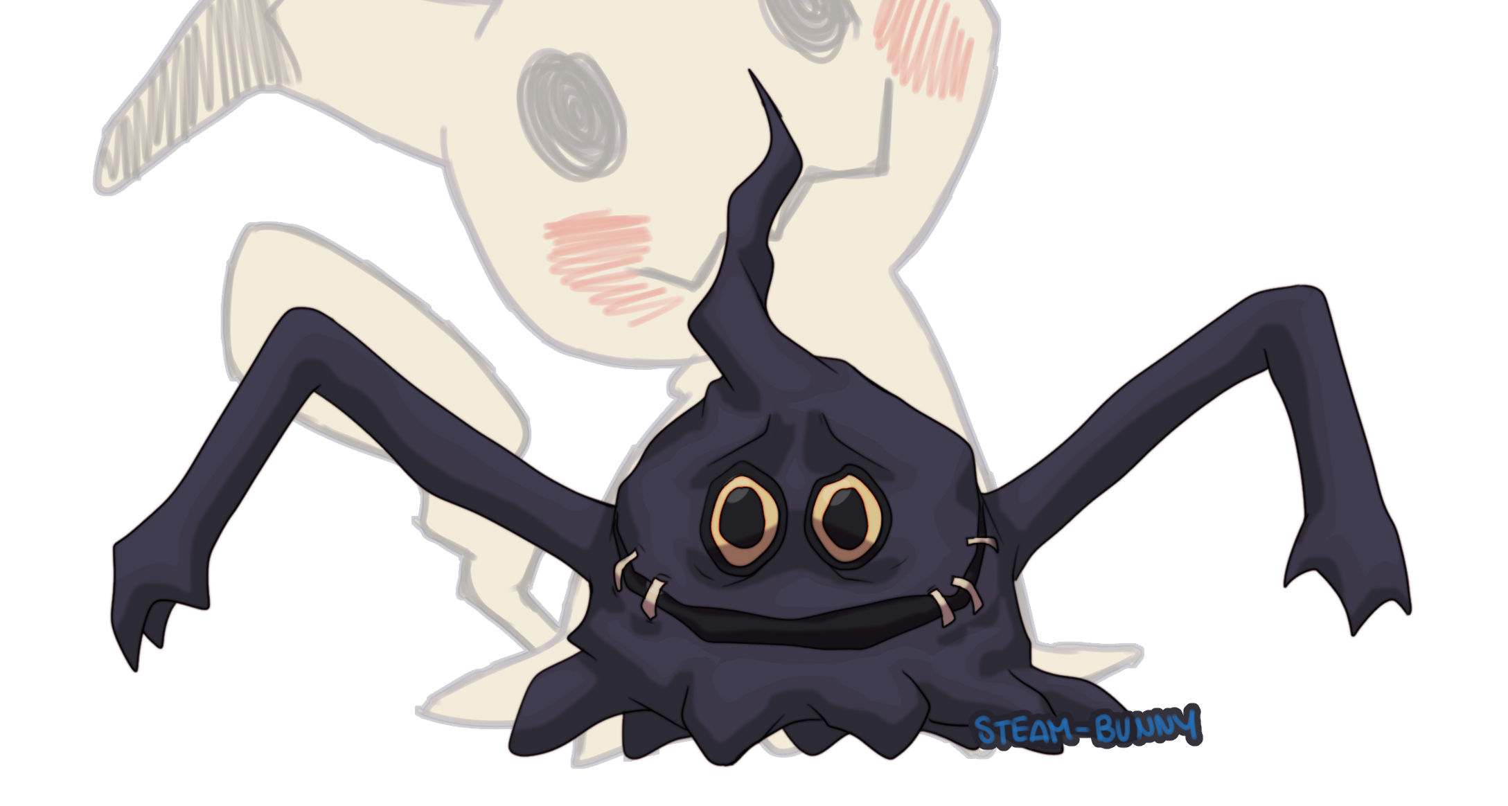 Undisguised Mimikyu by Steambunny on DeviantArt