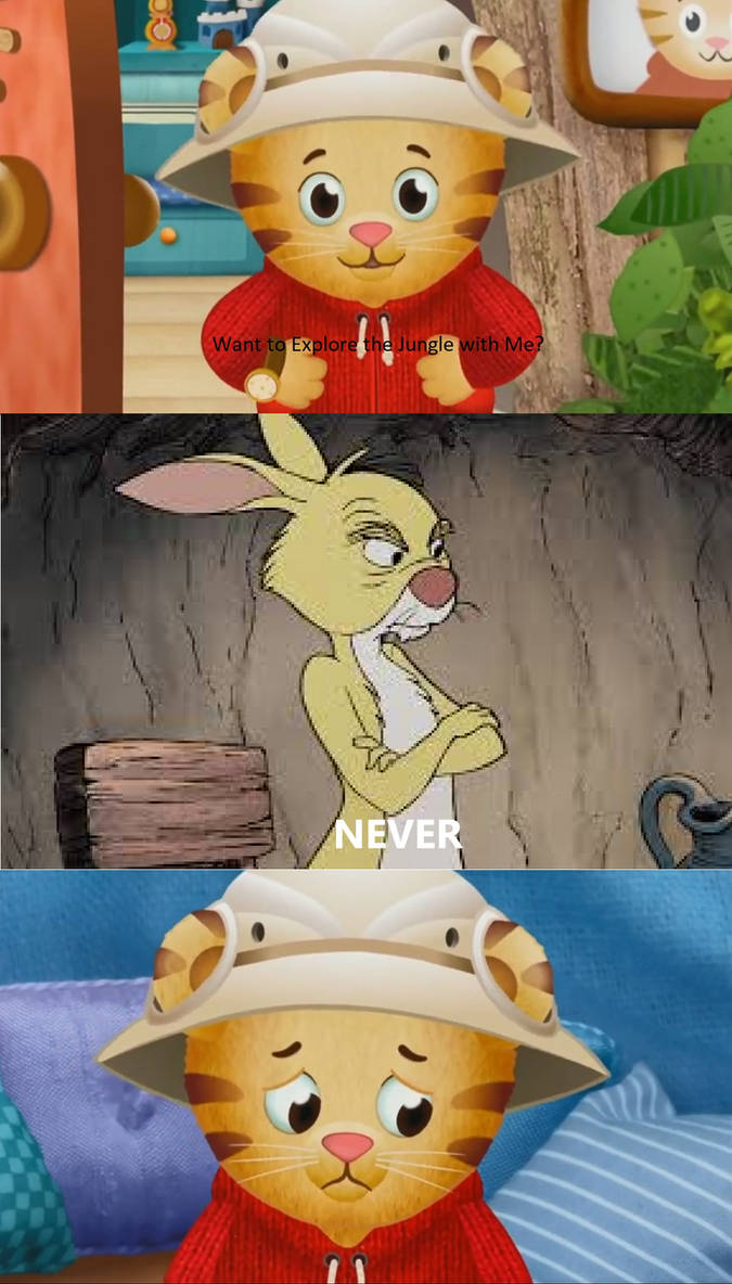 Rabbit Said No To Daniel Tiger by DanielHolenell1982 on DeviantArt