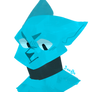 Blue cat furry thing
