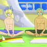 Sanji and Zoro's crying