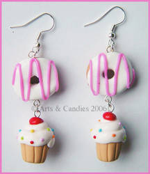 Original CupcakeDonut earrings