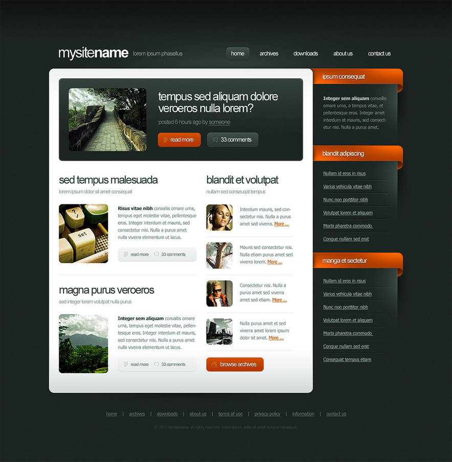 Quick new template design by nodethirtythree on DeviantArt