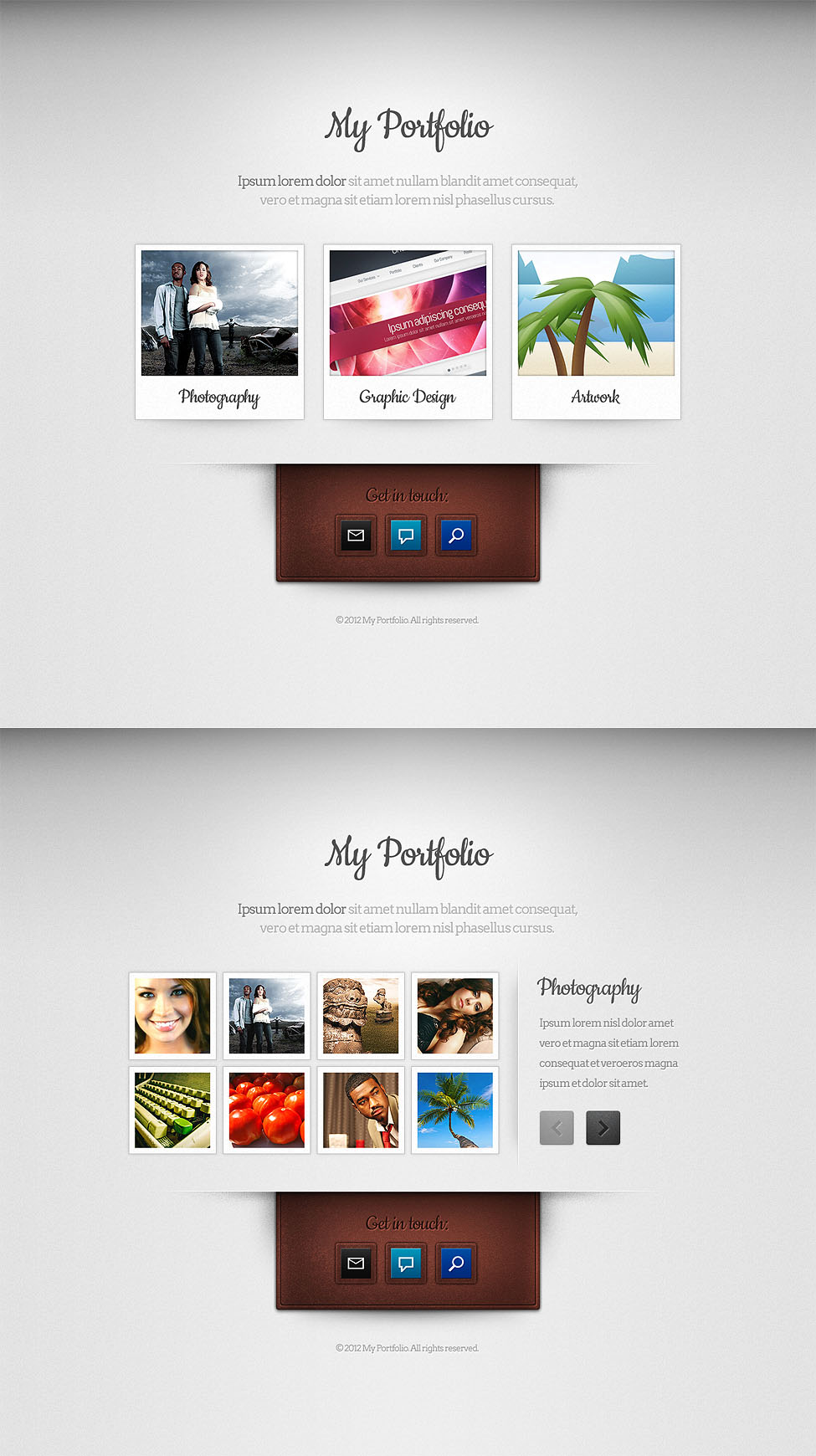 Super minimal portfolio theme