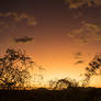 Sunset on the road