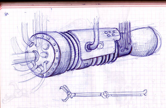 Assault Knife, engine detail