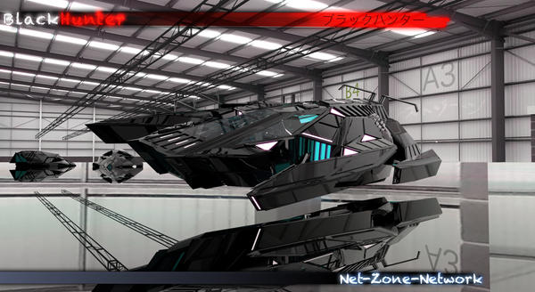 3D art work of my BlackHunter ship by Net-Zone-Network