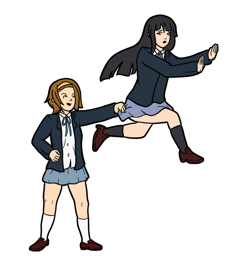 Mio Slaps Ritsu Mio And Ritsu, Scooby-Doo Style by tophxomi on DeviantArt