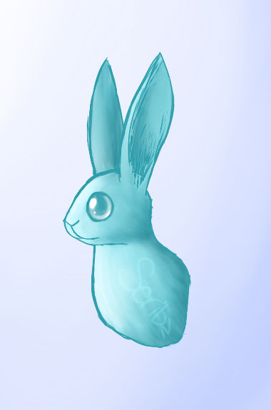 Blue Rabbit Deviantart Blue bunny. by butterbunbun on DeviantArt