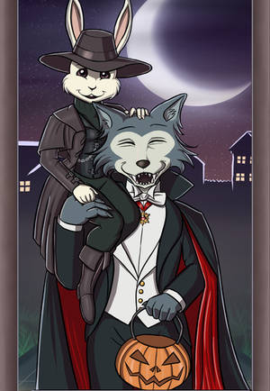 Halloween with Legosi and Haru