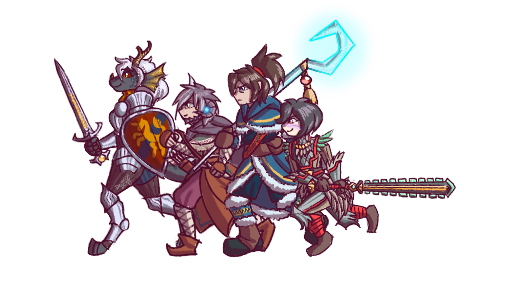 TTRPG party doodle by dexterosaurus on DeviantArt