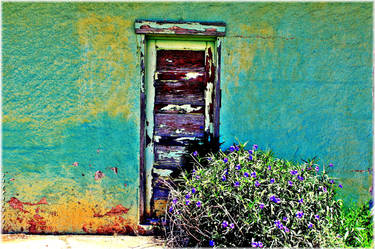 Texaco Station Door Lorraine Texas