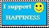 Pro-happiness stamp by YukiArashiRaikage