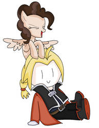 Me as a pony with Ed plushie