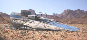 RZ-1 A-wing interceptor down