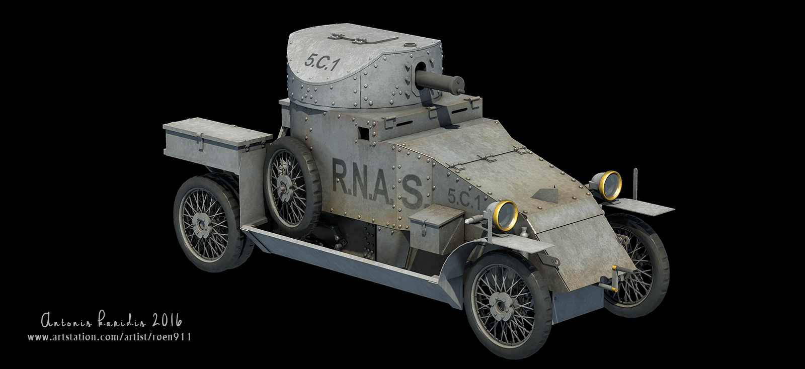 Lanchester Armoured Car - Copper State Models by rOEN911 on DeviantArt