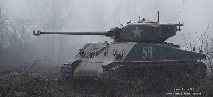 M4A3E8 Sherman Tank 3D MODEL