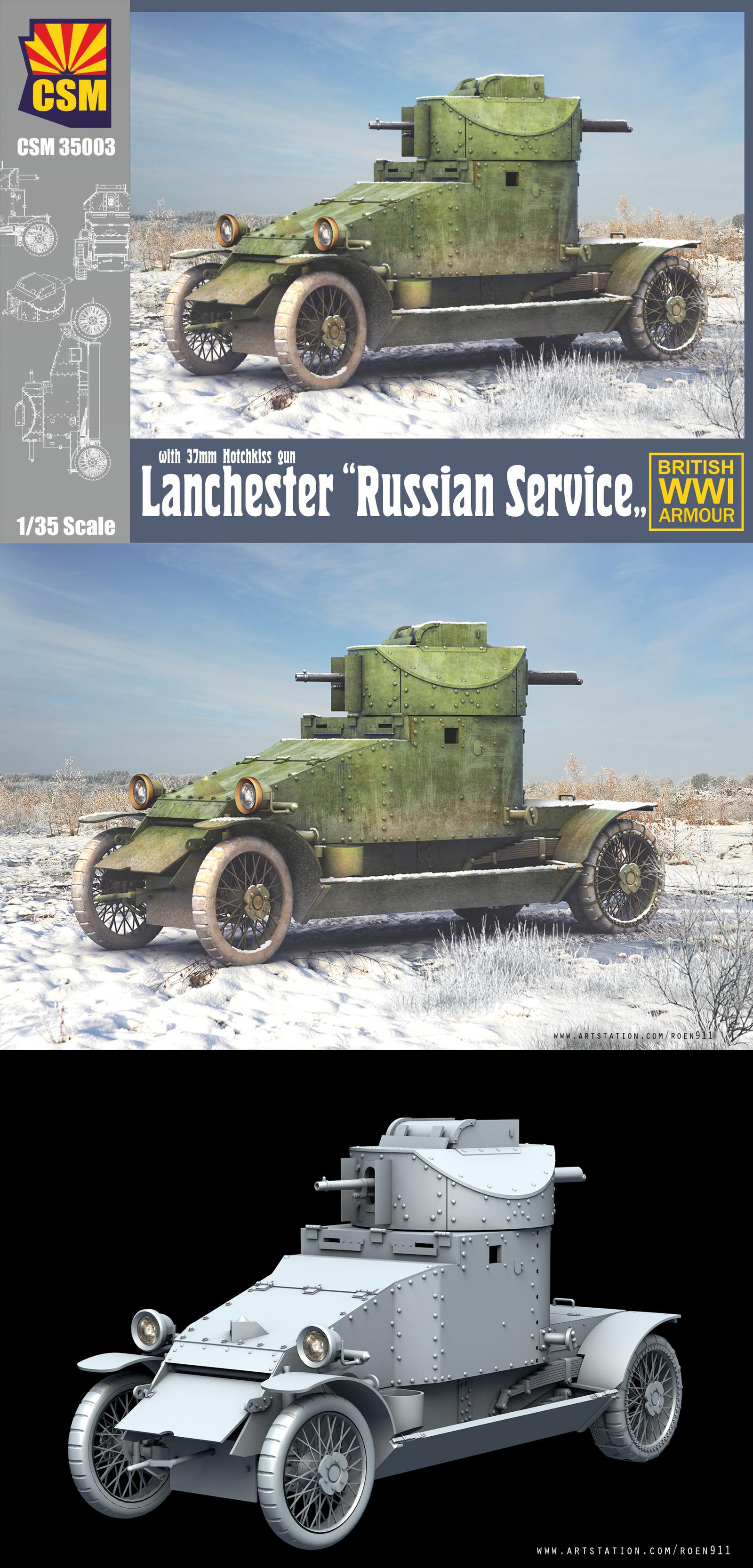 CopperState Models - Lanchester ,Russian Service by rOEN911 on DeviantArt