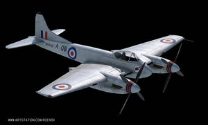 De Havilland Hornet - 3D model