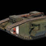WWI British Mark V Tank 3d model