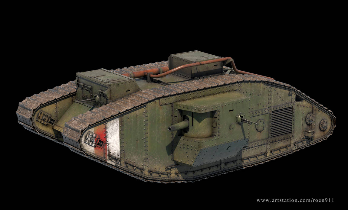 WWI British Mark V Tank 3d model by rOEN911 on DeviantArt