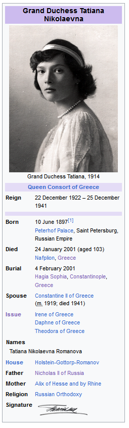 Grand Duchess Tatiana - Alt Hist Infobox by SeizeTheCringe97 on DeviantArt