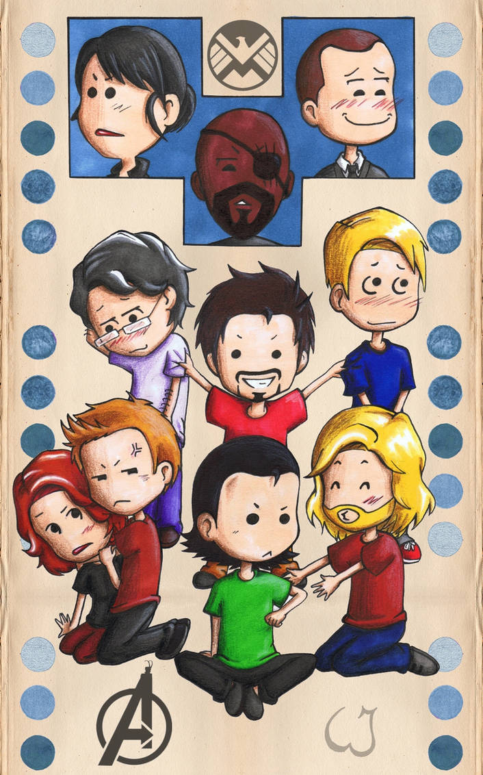 All mini Avengers by Freaky-chan on DeviantArt