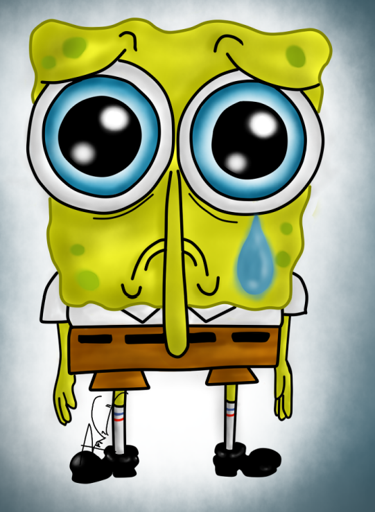 Sad SpongeBob (Transparent meme PNG) by SodiiumArt on DeviantArt