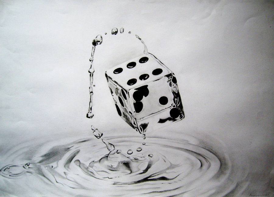 Exploding Abstract Dice Drawing Dice by ynist on DeviantArt
