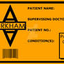 Arkham Patient ID - Blank