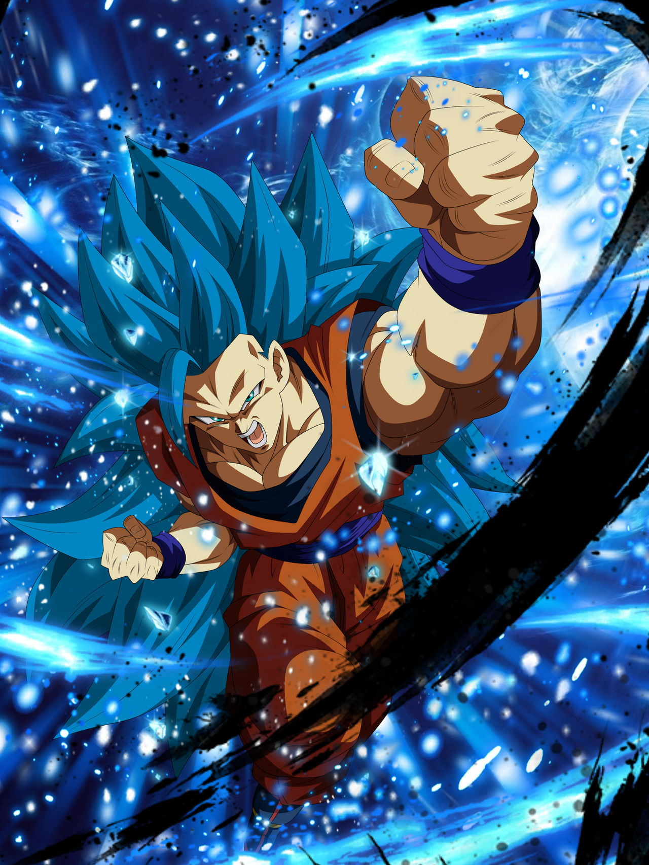 Goku Ssj Lendario Blue by MKLEONHART on DeviantArt