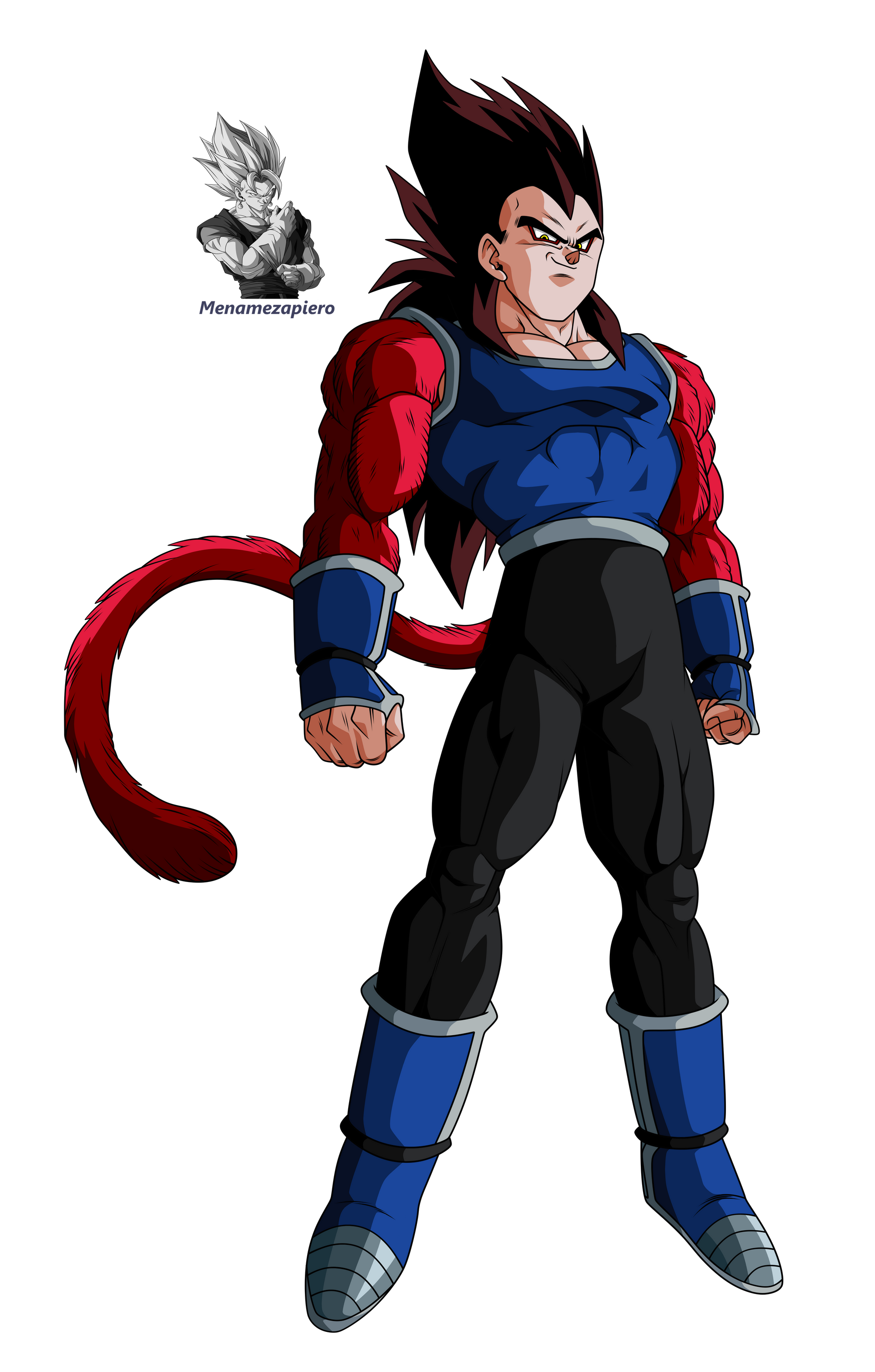 Ssj4 Vegeta Hair Color