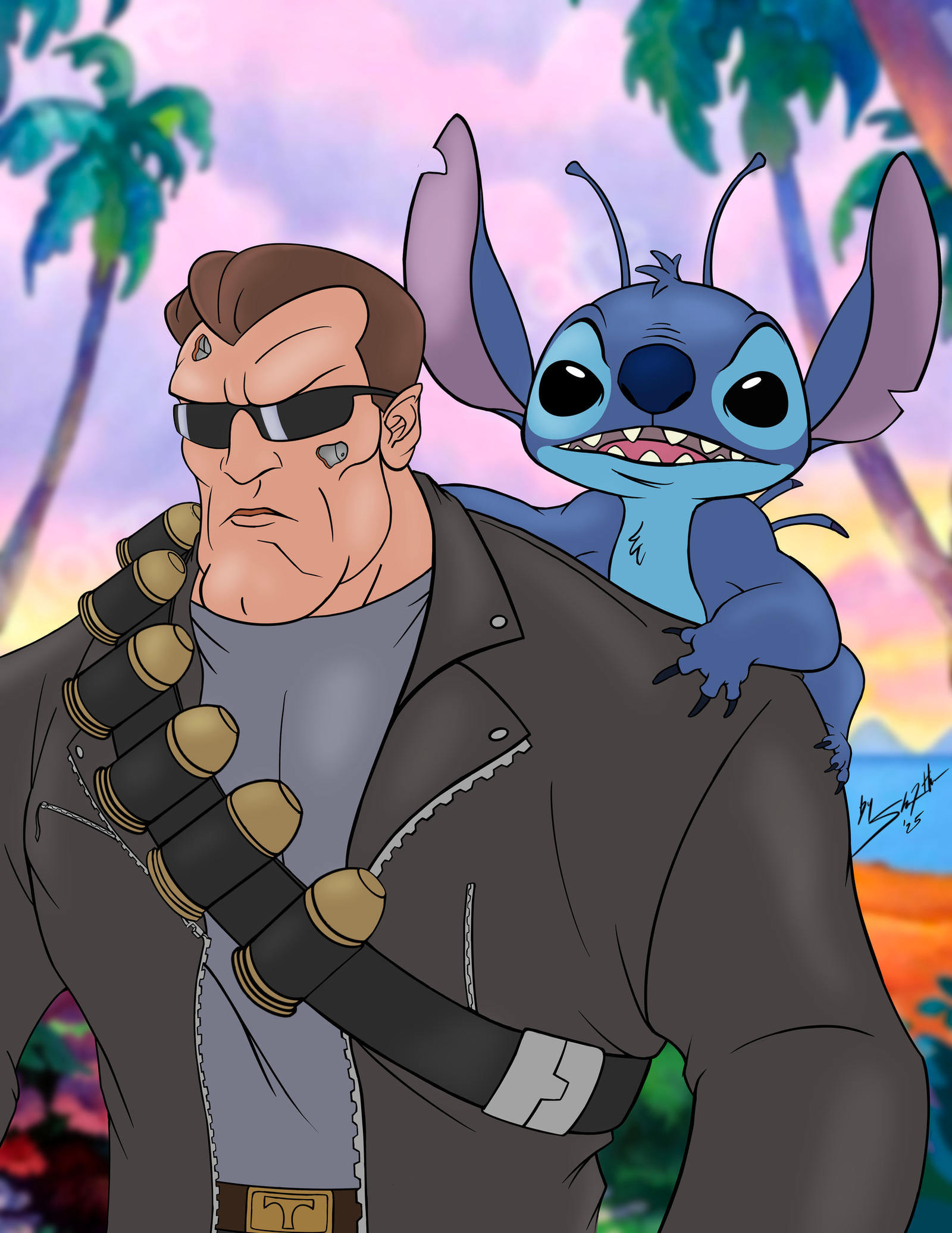 Terminator Stitches Terminator and Stitch by TomStrong28 on DeviantArt