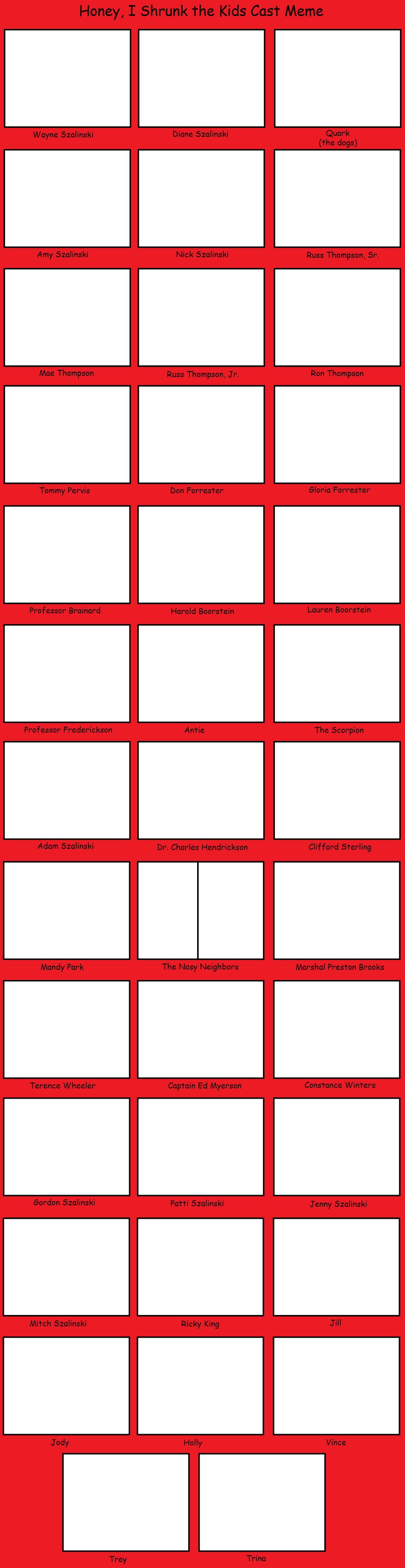 Honey, I Shrunk the Kids Cast Meme by Cindyter on DeviantArt