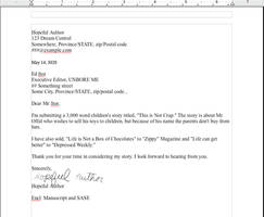 Eg Short Fiction Cover Letter