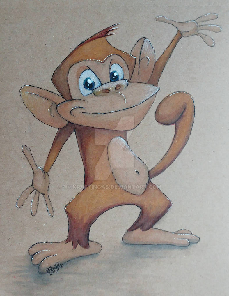 Monkeys Cartoon Deviantart 4. Cartoon Monkey by kraftingas on DeviantArt