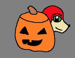 Knuckles and a Pumpkin