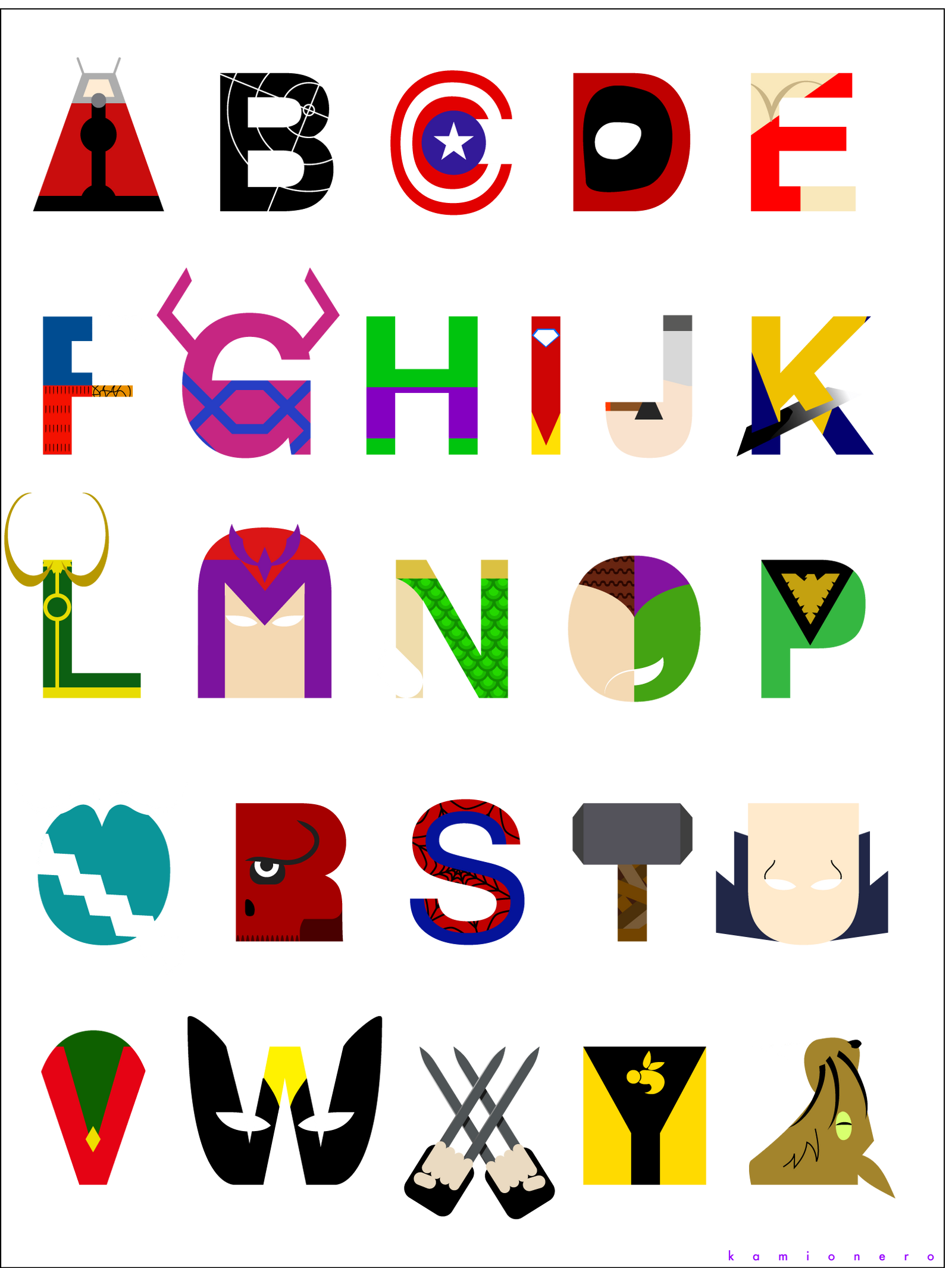 Marvel Alphabet