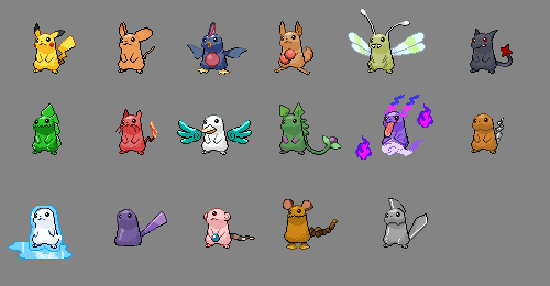 Recursive Pikachu Pikachu Retypes by kamionero on DeviantArt