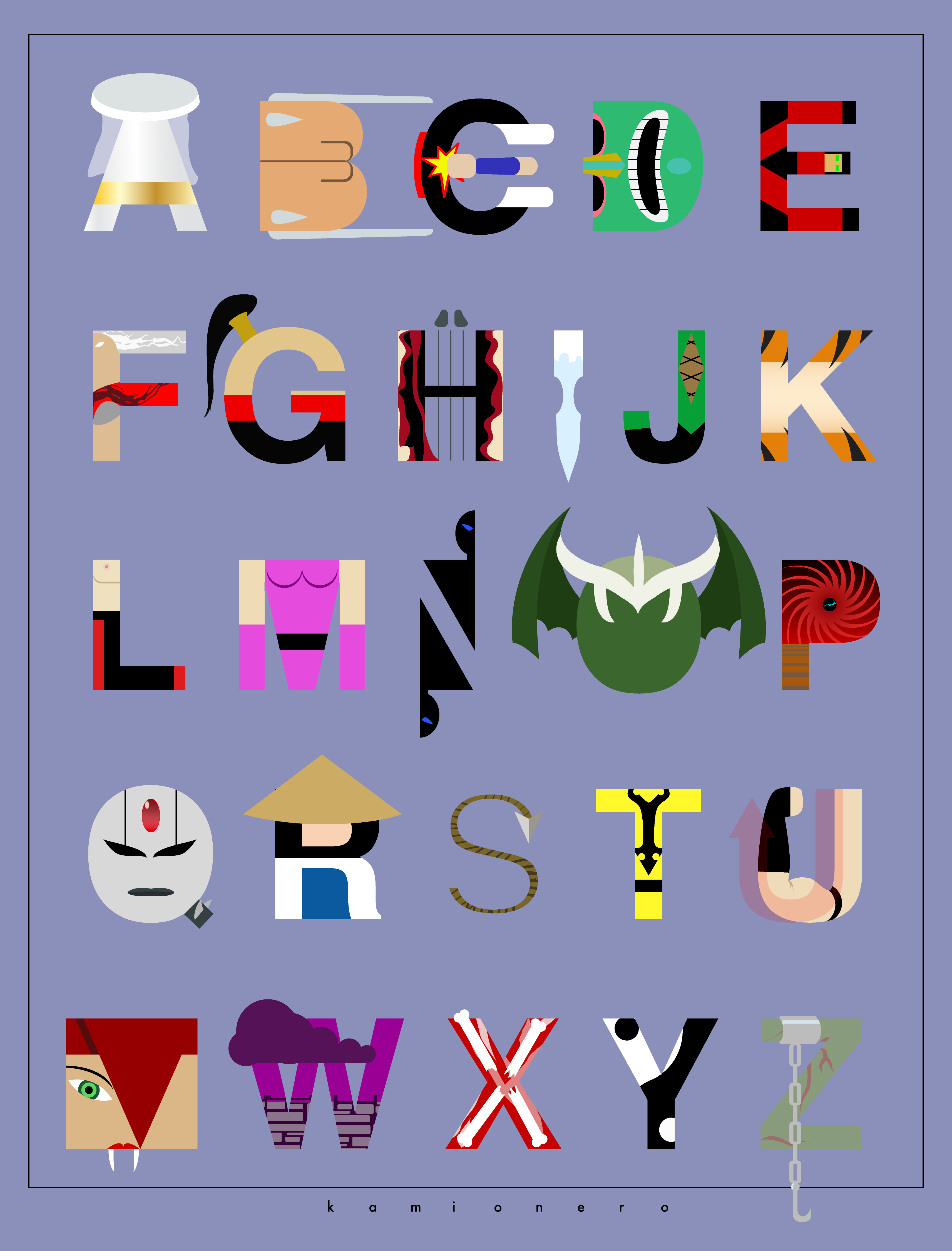 Mortal Kombat Alphabet