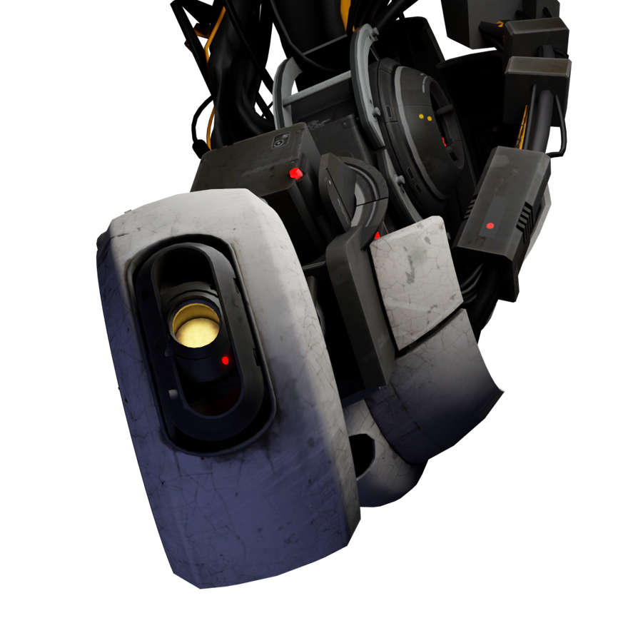 (Portal/Blender) GLaDOS by TheRedFox189 on DeviantArt