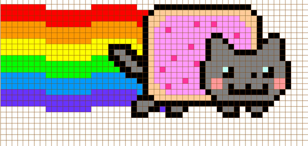 Nyan Cross Stitch Pattern