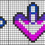 DDR Cross Stitch Pattern Purple