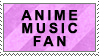 Anime Music Fan Stamp